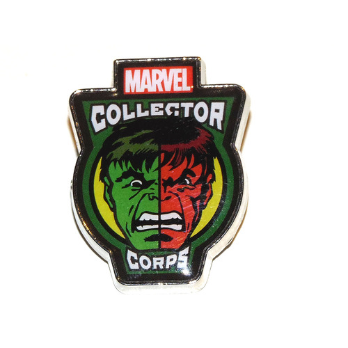 Marvel Collector Corps Souvenir Pin Badge Green vs Red Hulk Mint Condition