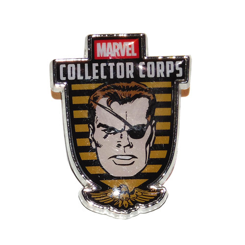 Marvel First Appearance Avengers Nick Fury Souvenir Pin Badge - Collector Corps Exclusive - New, Mint Condition