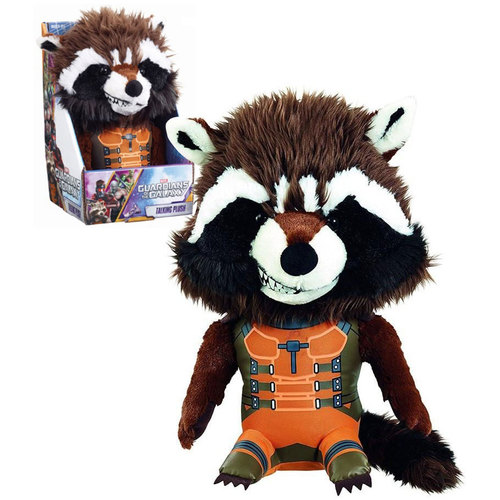 Marvel Guardians Of The Galaxy Talking Plush - Rocket Raccoon - Medium - New, Mint Condition