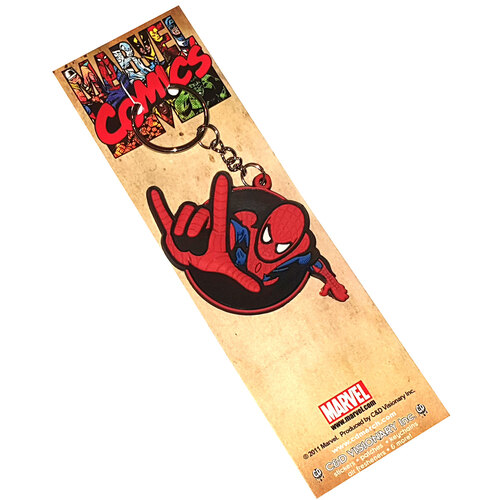 Marvel Spider-Man Rubber Keychain - New, Mint Condition