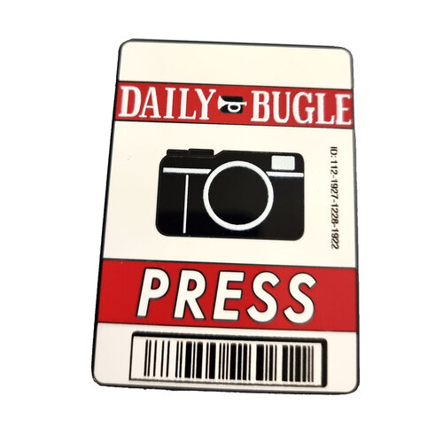 Marvel Daily Bugle Pin/Badge (From Spider-Man Blue Box) By Marvel Collector Corps - New, Sealed