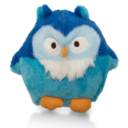 Outward Hound Howling Hoots Plush Dog Toy With Squeaker - Blue