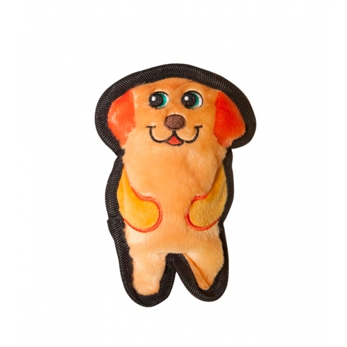 Outward Hound Invincibles Mini Plush Stuffing-Less Dog Toy With Squeaker - Pup
