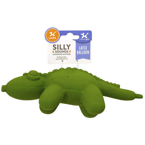 Outward Hound Latex Balloon Dog Toy From Charming Pet - Gator - Extra Small
