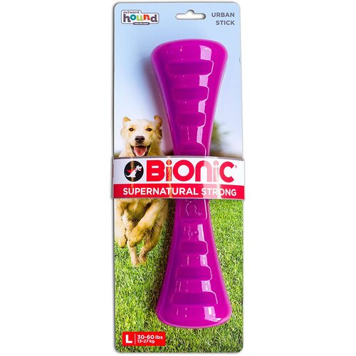 Bionic Urban Stick by Outward Hound - Super Durable Chew Toy - Large, Purple