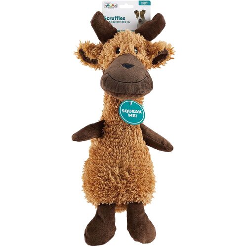 Sound Biterz Scruffles Moose Plush Toy By Outward Hound - Large 43cm - New, With Tags