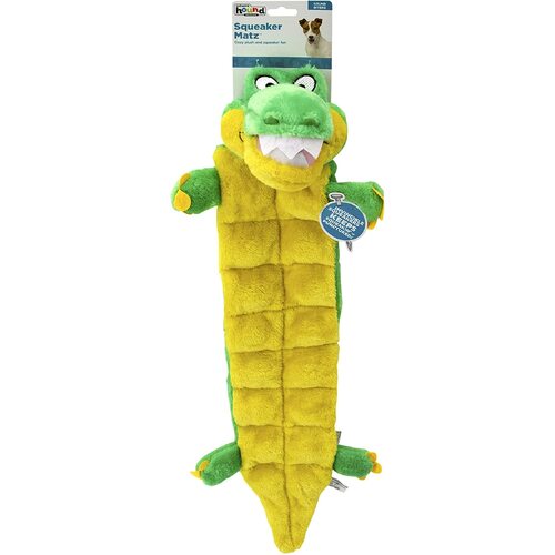Squeaker Matz Plush Gator Dog Toy By Outward Hound - XL 74cm - New, With Tags