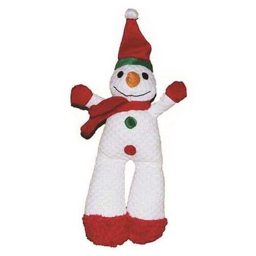 Patchwork Pets TuffPuff Long Leg Snowman Dog Toy With Squeaker