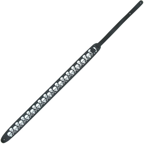 Perri's Guitar Strap 100% Leather - Skulls