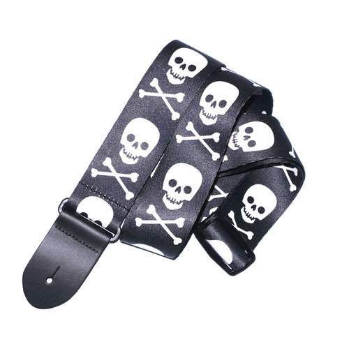 Guitar Strap by Perri's - Acoustic, Electric or Bass - Skull and Bones