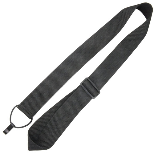 Classical Guitar/Ukulele Strap by Perri's - Snap On - Black Nylon