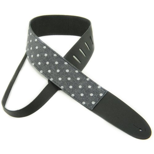Perri's Guitar Strap 100% Leather - Art Print Fabric Designs P25M-66