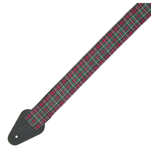 Perri's Tough Nylon Guitar Strap with Designer Fabric and Leather Ends [Model: Plaid]