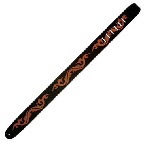 Perri's Guitar Strap 100% Leather - High Resolution Design Red Tribal - New With Tags