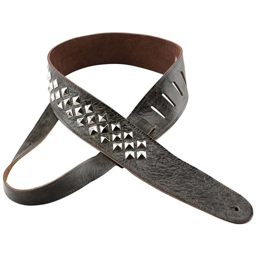 Perri's Guitar Strap 100% Leather - Premium Studded Brown - New With Tags