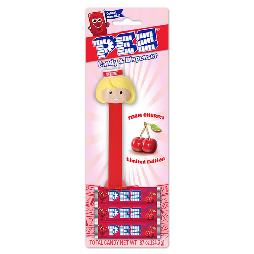 Pez Presenter Girl Cherry Limited Edition Candy & Dispenser - New, Sealed