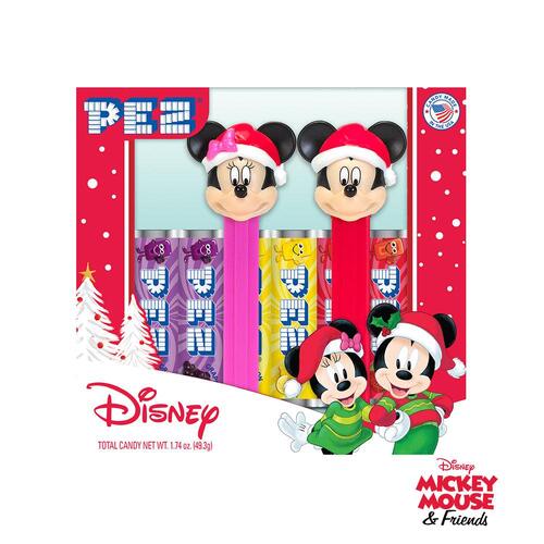 Pez Disney Mickey & Minnie Mouse Holiday Candy & Dispensers Gift Set - New, Sealed