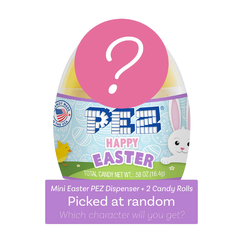 Pez Mystery Mini Easter Egg (1 Mini Dispenser + 2 Refills) - New, Sealed