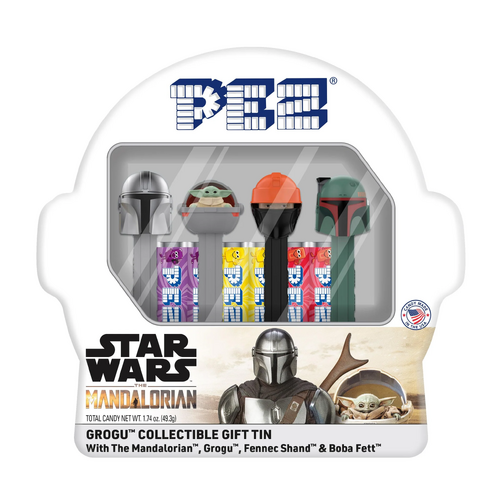 Pez Star Wars The Mandalorian Grogu (aka Baby Yoda) Candy & Dispensers Gift Tin - New, Sealed
