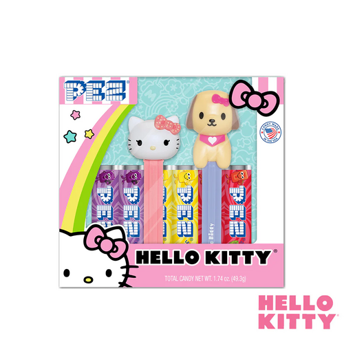 Pez Sanrio Hello Kitty & Hello Kitty Puppy Candy & Dispensers Gift Set - New, Sealed