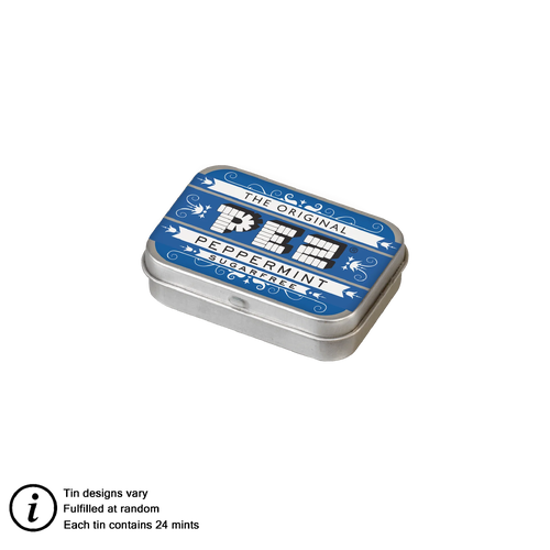 Pez Peppermint Sugar-Free Mini Candy Tin (Mints Included) - New, Sealed