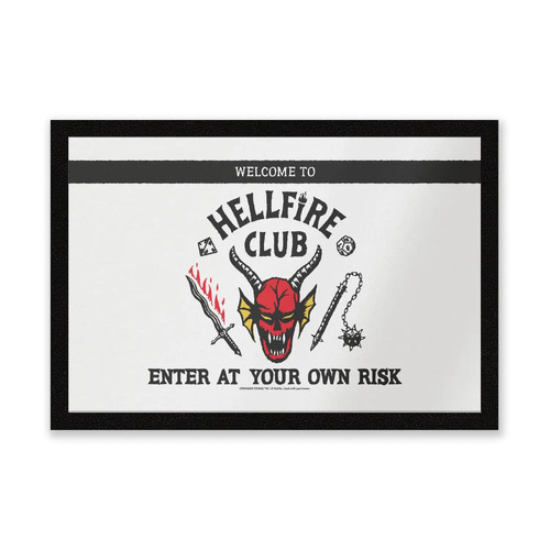 Netflix Stranger Things Welcome To The Hellfire Club Entrance/Welcome Door Mat