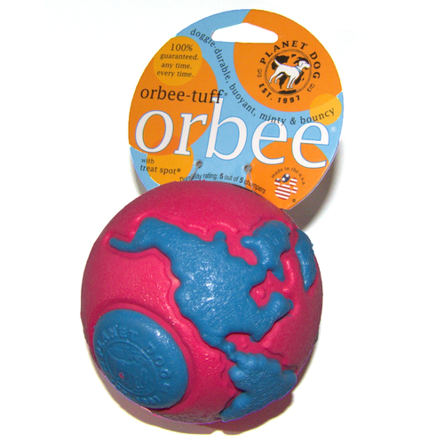 Planet Dog Orbee Tuff Ball Large - Pink/Blue