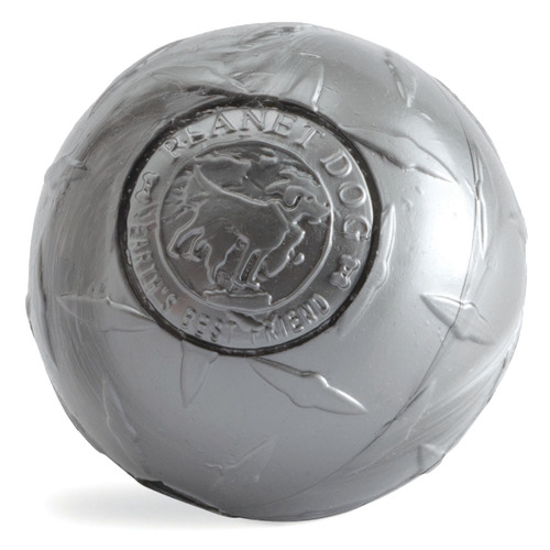 Planet Dog Orbee Tuff Diamond Plate Ball [Colour: Silver] [Size: Medium]