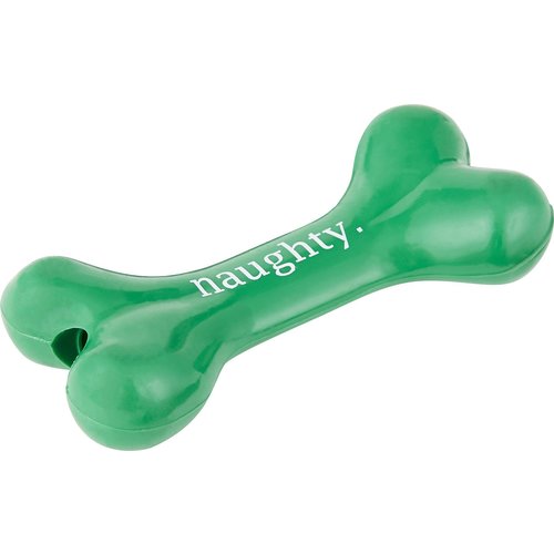 Planet Dog Orbee Tuff Holiday Naughty Funny Bone - Green