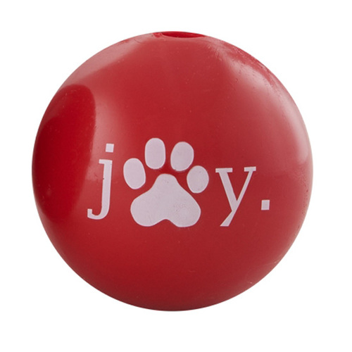 Planet Dog Orbee Tuff Holiday Joy Ball - Small, Red