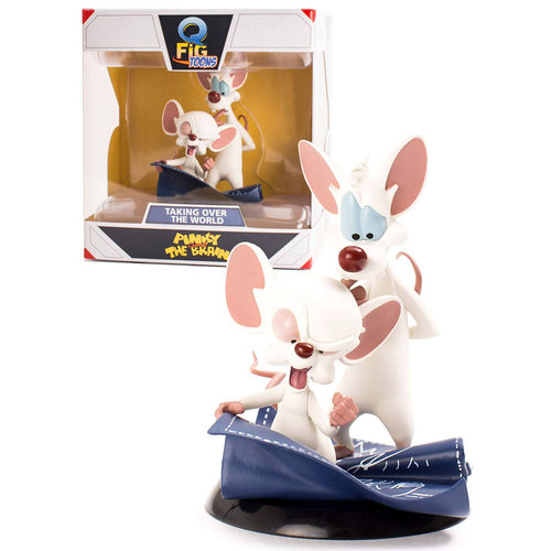 Quantum Mechanix Q-Fig Toons - Pinky And The Brain - Taking Over The World - New, Mint Condition