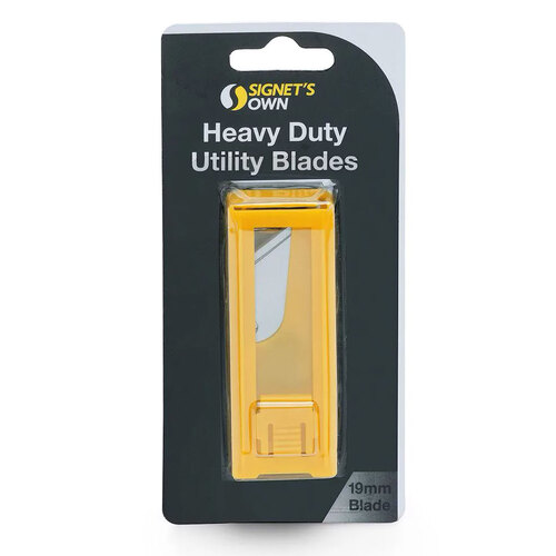 Utility Blades (10 Count) & Dispenser for Standard (Non-snapoff style) Packing/Utility Knife