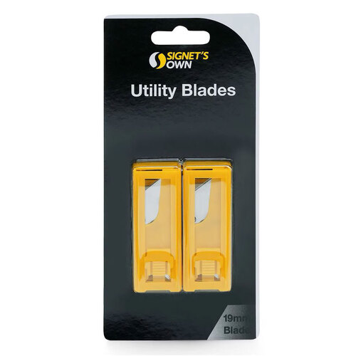 Utility Blades (20 Count) & Dispenser for Standard (Non-snapoff style) Packing/Utility Knife