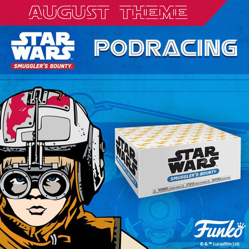 Funko Star Wars Smugglers Bounty Subscription Box - August 2019 Pod Racing - New [Size: XL]