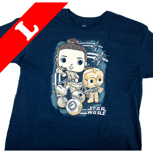 Star Wars Smugglers Bounty Rey The Rise Of Skywalker POP Tee T-Shirt - New [Size: Large]