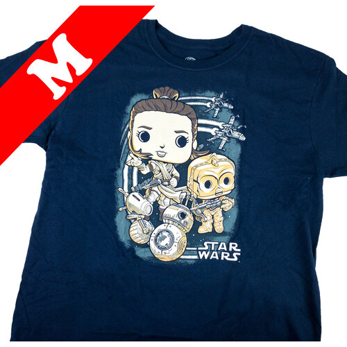 Star Wars Smugglers Bounty Rey The Rise Of Skywalker POP Tee T-Shirt - New [Size: Medium]