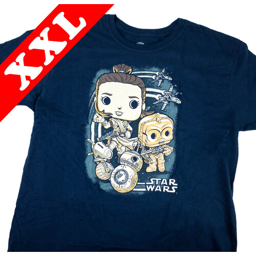 Star Wars Smugglers Bounty Rey The Rise Of Skywalker POP Tee T-Shirt - New [Size: XXL]