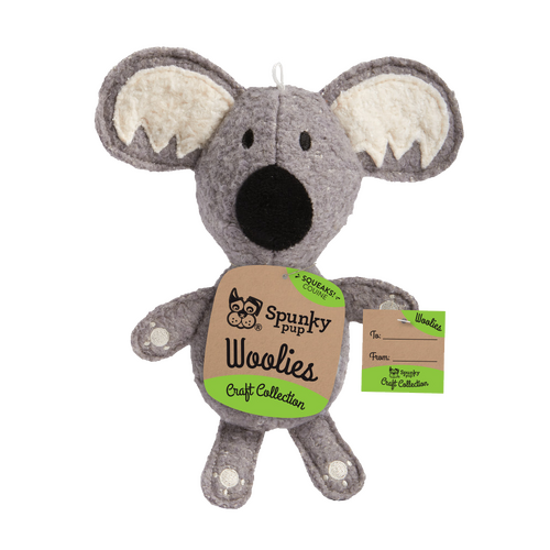 Woolies Koala Dog Toy By Spunky Pup - Mini - New, With Tags