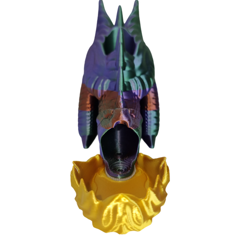 Supportive Solutions 3D Printed Wyvern With Fireball Dice Tower - One Size - New, Handmade