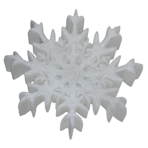 Supportive Solutions 3D Printed Snowflake Bowl/Dish - Small - New, Handmade [Colour:White]