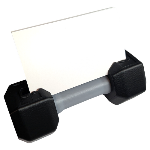 Supportive Solutions 3D Printed Dumbbell Business Card Holder - One Size - New, Handmade