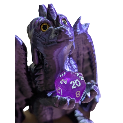 Supportive Solutions 3D Printed Dragon Guardian Dice Holder - One Size - New, Handmade [Colour:Multi-coloured]