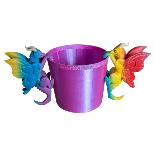 Supportive Solutions 3D Printed Dragon Plant Buddies (Set of 2) - New, Handmade