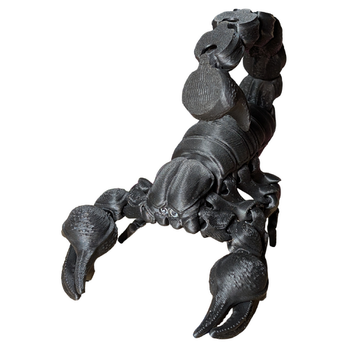 Supportive Solutions 3D Printed Scorpion Flexible Figure - New, Handmade [Colour: Black]