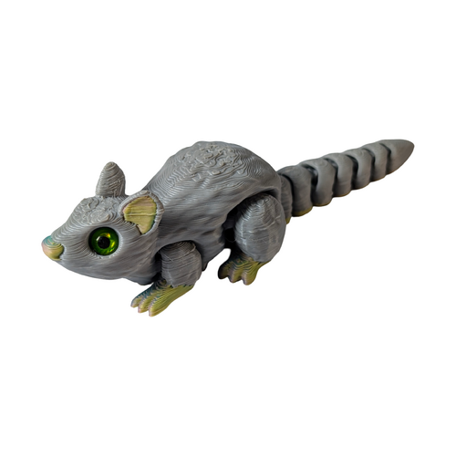 Supportive Solutions Rat Keyring & Bag Charm - One Size - Multi-coloured  - New, Handmade