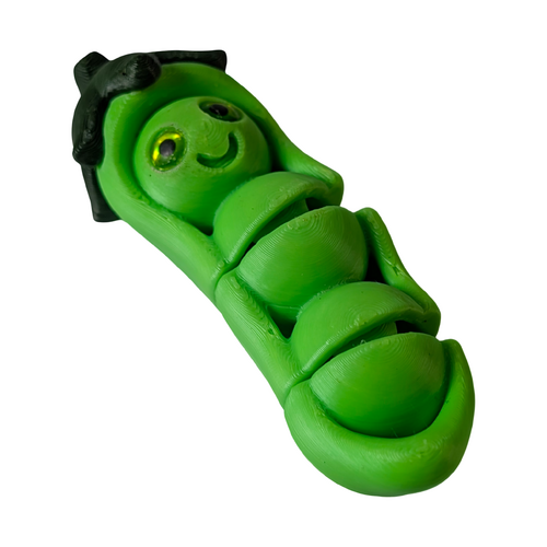 Supportive Solutions Pea Pod Keyring & Bag Charm - One Size - Multi-coloured  - New, Handmade