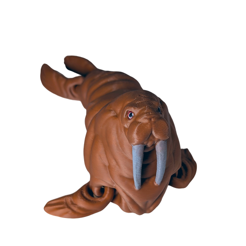 Supportive Solutions Walrus Figurine - One Size Brown - New, Handmade
