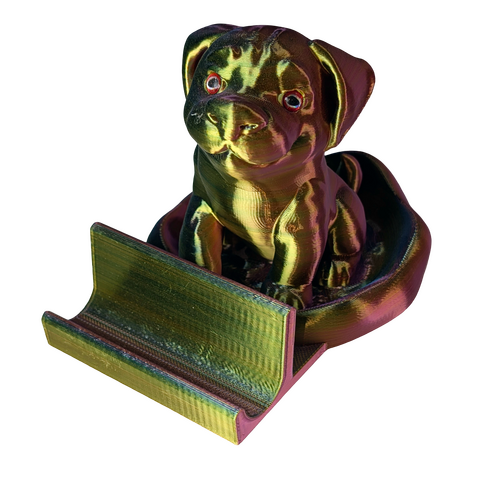 Supportive Solutions Puppy Phone Stand - One Size Red/Blue/Green - New, Handmade