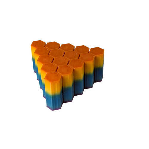 Supportive Solutions Floppies Fidget (Triangle 15) Sensory Fidget - One Size Rainbow - New, Handmade