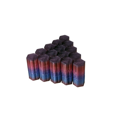 Supportive Solutions Floppies Fidget (Triangle 15) Sensory Fidget - One Size Rainbow (Translucent) - New, Handmade